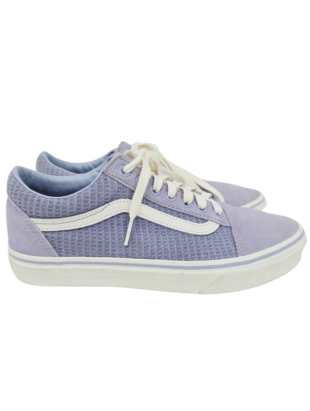 VANS Women's Lace Up Sneakers Shoes Periwinkle 8.5